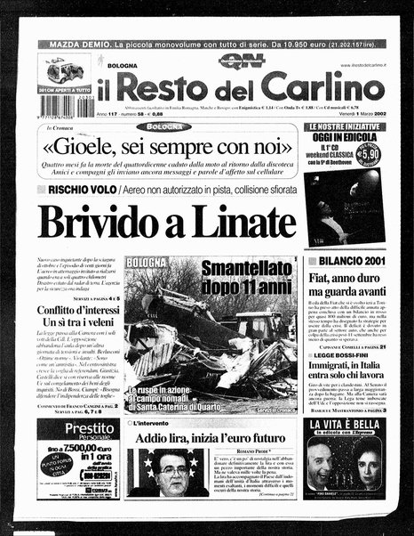 Il Resto del Carlino : giornale dell'Emilia